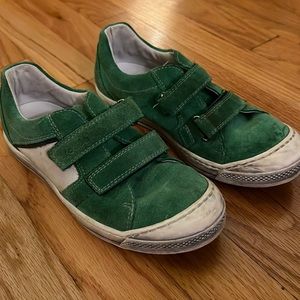 Boys European distressed look ( think GG) fashion sneaker